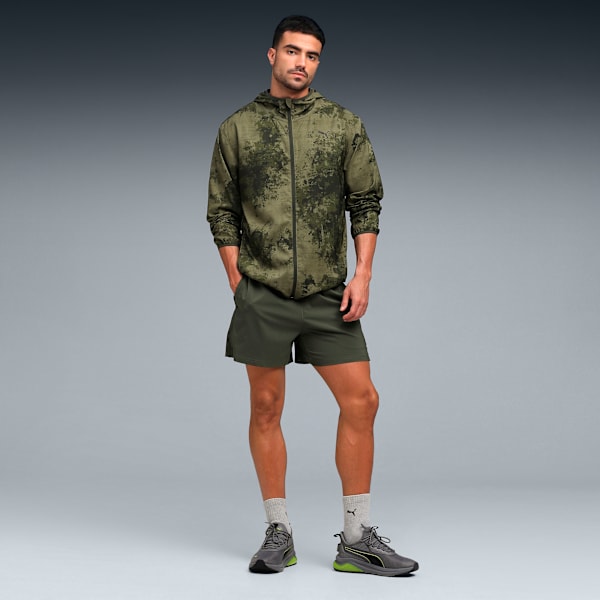 Train All Day Men's 5" Woven Training Shorts, Dark Olive, extralarge-IND